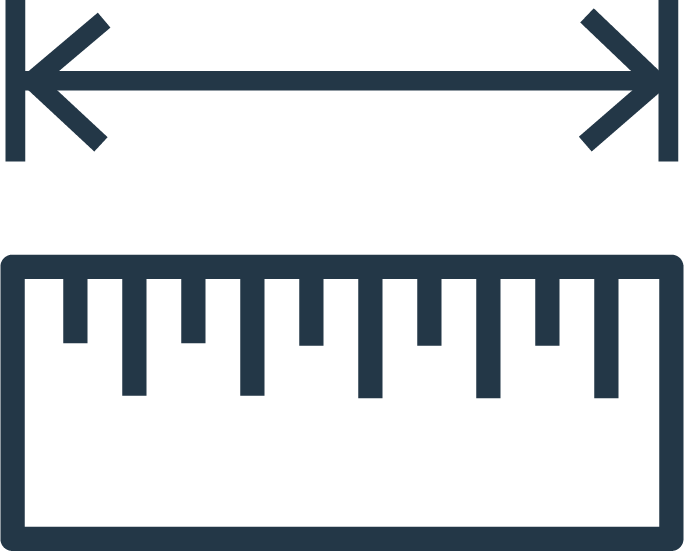 length measurement icon - Brooklyn Kayak Company
