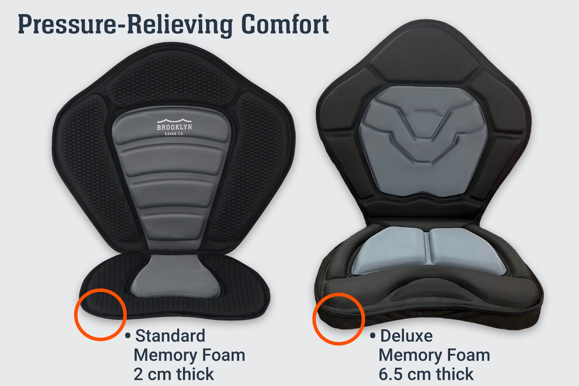 BKC PS277 Kayak Seat - Ultra Pro Deluxe Memory Foam - Brooklyn Kayak 