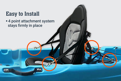 BKC PS277 Kayak Seat - Ultra Pro Deluxe Memory Foam - Brooklyn Kayak 