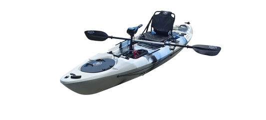 Brooklyn 12.0 Pro Motorized Single Kayak (PK12), grey camo - Brooklyn Kayak Company