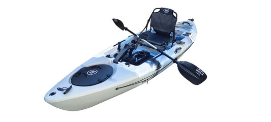 Brooklyn 12.0 Pro Single Pedal Kayak (PK12), grey camo - Brooklyn Kayak Company