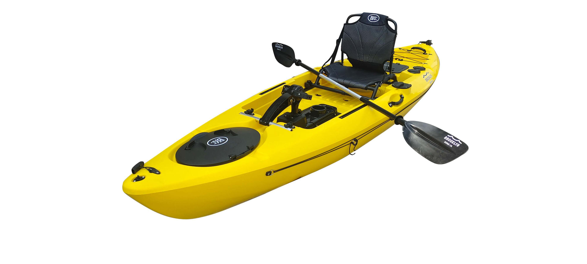 Brooklyn 12.0 Pro Single Pedal Kayak (PK12), yellow - Brooklyn Kayak Company