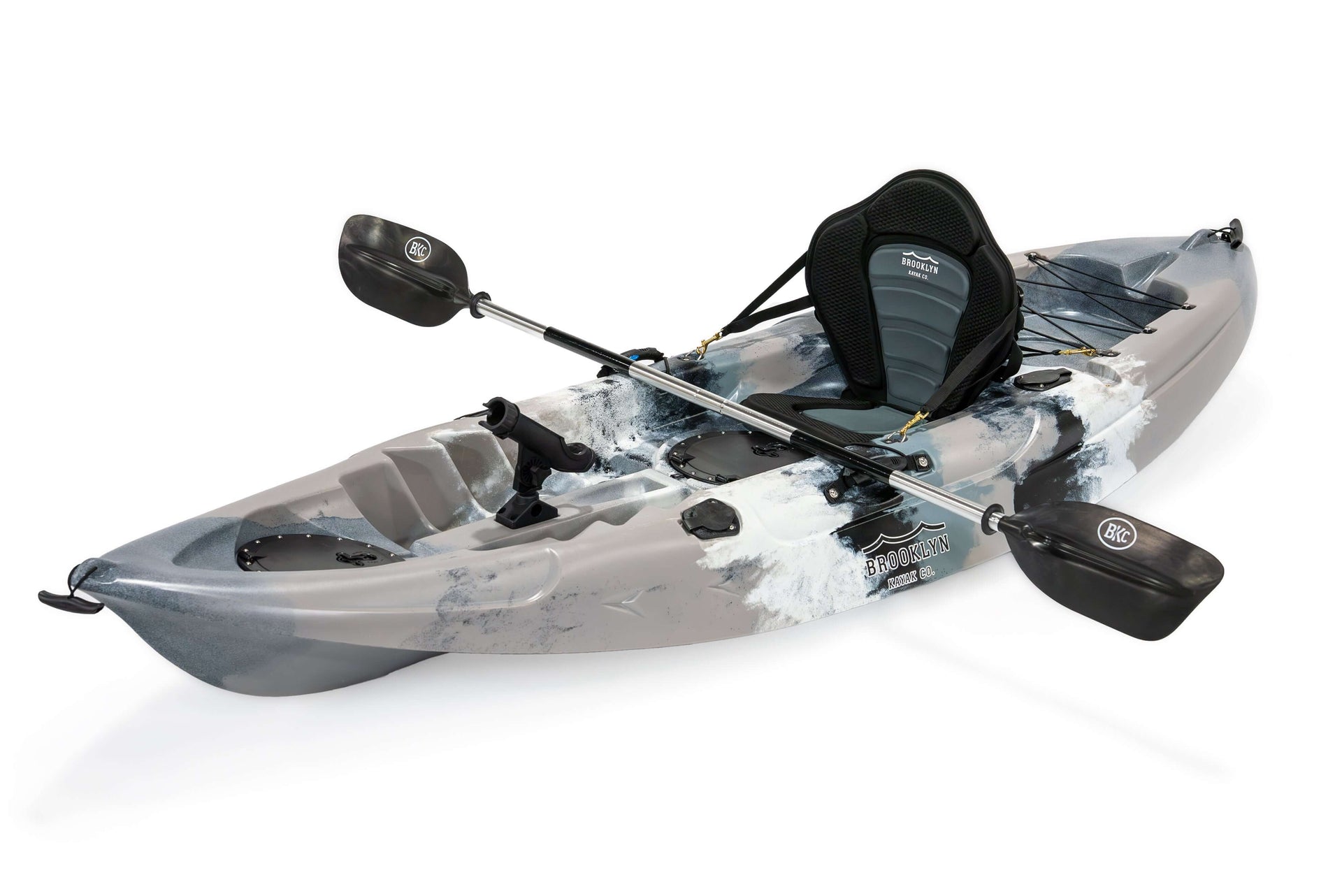 Brooklyn 9.0 Single Kayak, gray camo - Brooklyn Kayak Company