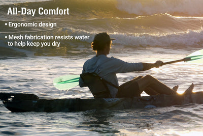 upright seat with all-day support and comfort
