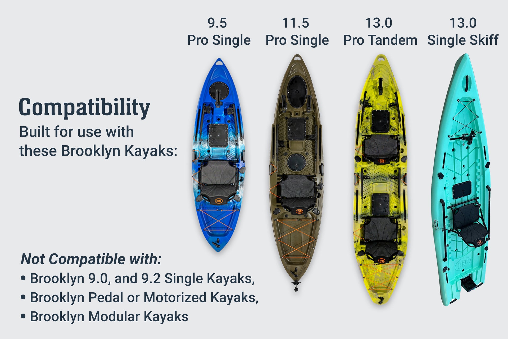 Brooklyn Kayak Upright seat compatibility with BKC kayaks