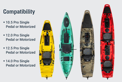BKC Upright Kayak Seat for 10.5 Pro Single Pedal or Motorized, 12.0 Pro Single Pedal or Motorized, 12.5 Pro Single Pedal or Motorized, 14.0 Pro Tandem Pedal or Motorized - Brooklyn Kayak Company