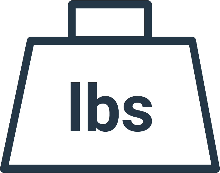 pounds weight icon - Brooklyn Kayak Company