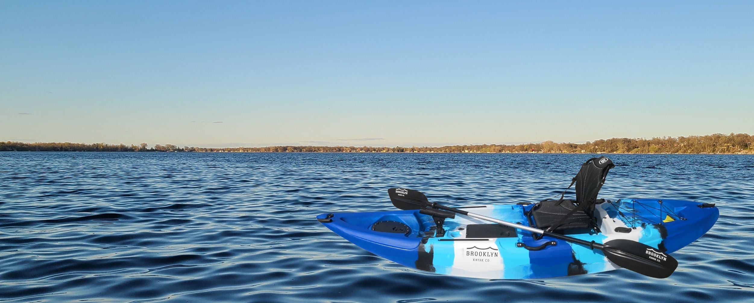 Brooklyn 9.2 Single Kayak on lake - Brooklyn Kayak Company