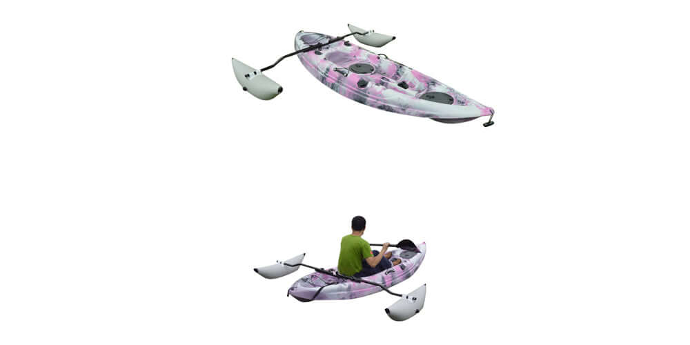 Sinking Inflatable Kayak BKC Inflatable Kayak Outriggers, Set of 2