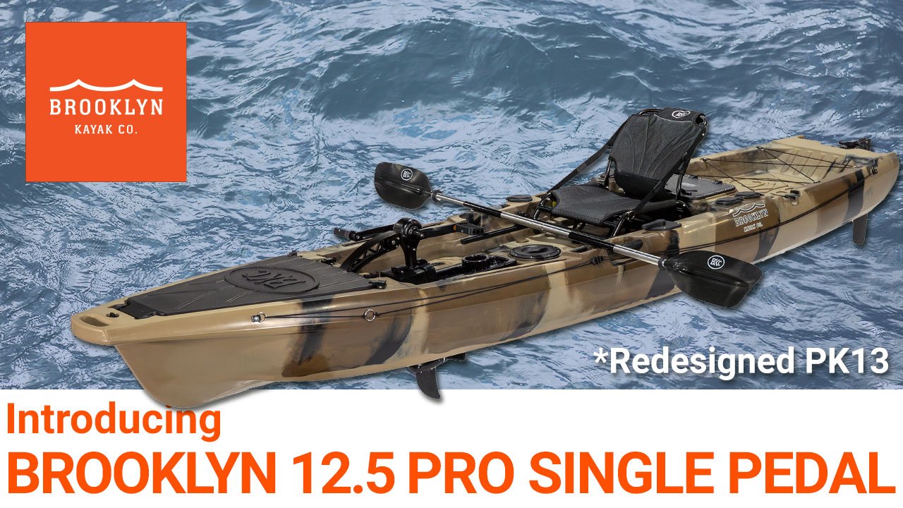 BKC PK13 Angler Sit-On-Top Single Motorized Fishing Kayak