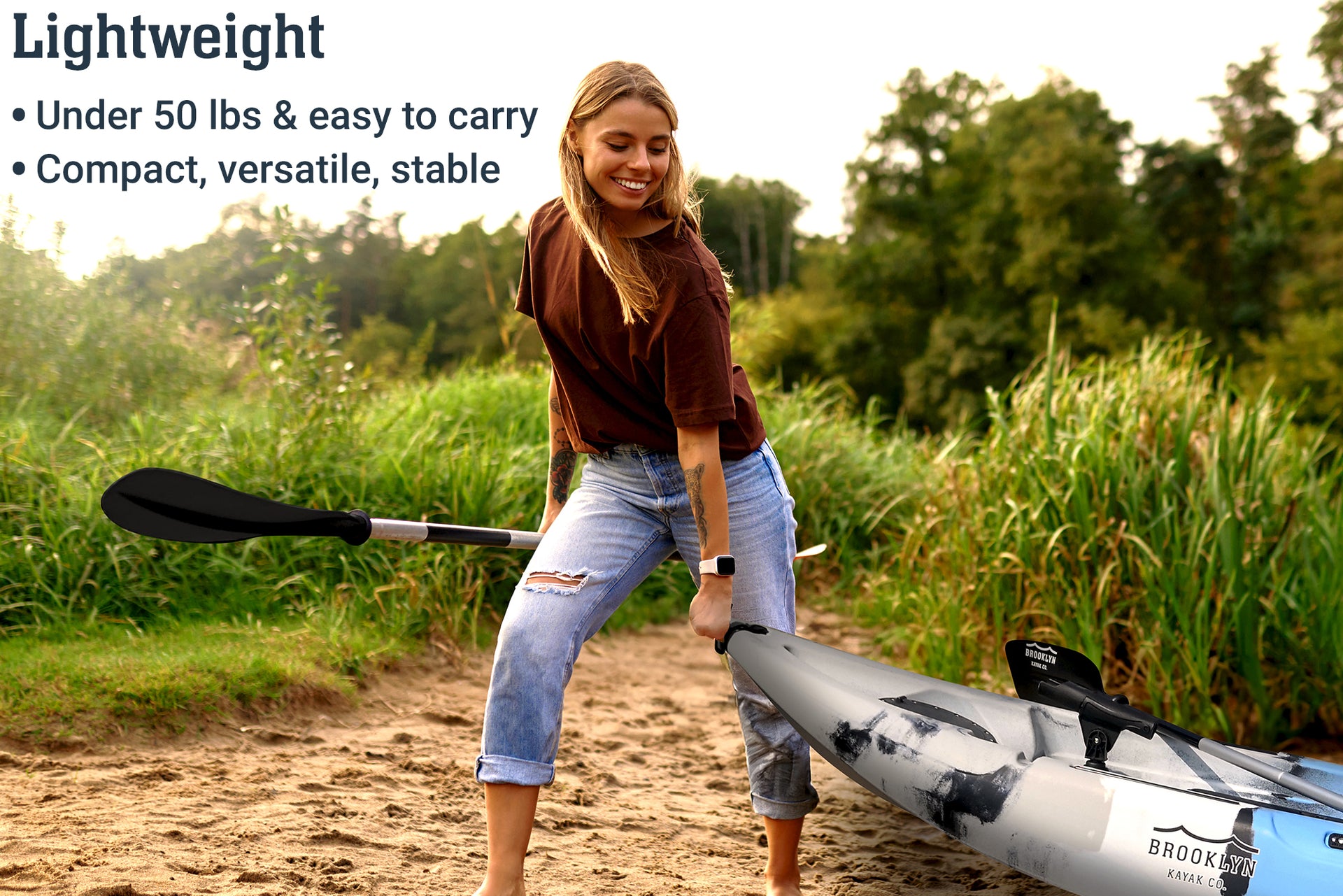 Brooklyn 9.2 single kayak, lightweight - Brooklyn Kayak Company