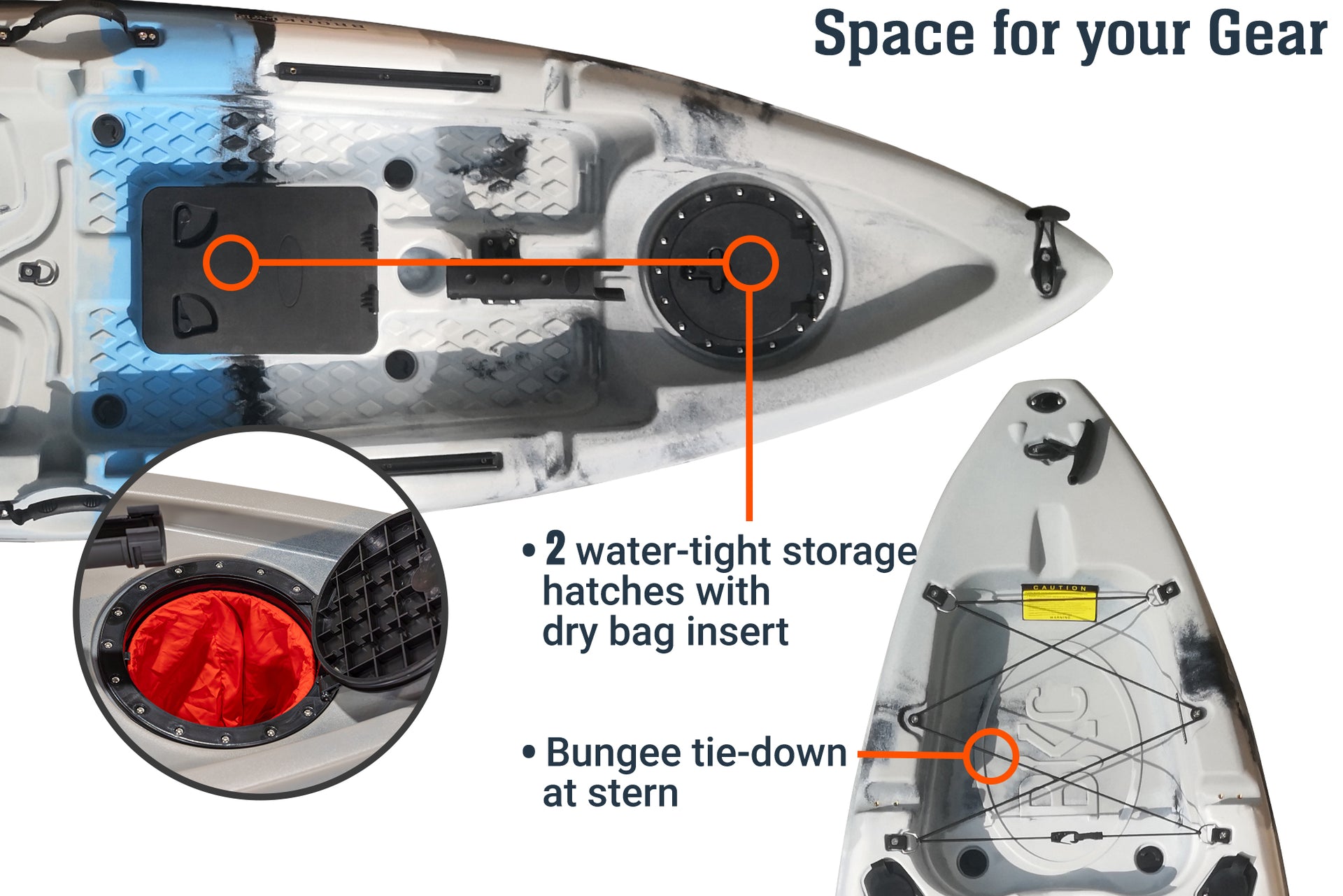 Brooklyn 9.2 single kayak, space - Brooklyn Kayak Company