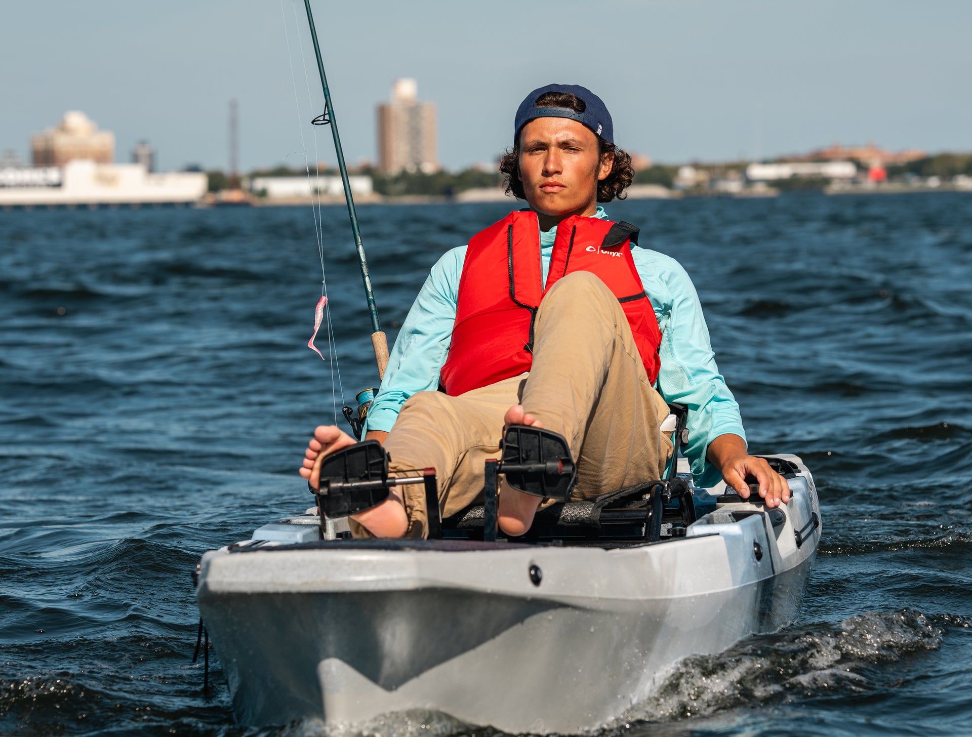 single flipper pedal fishing kayak - Brooklyn Kayak Company