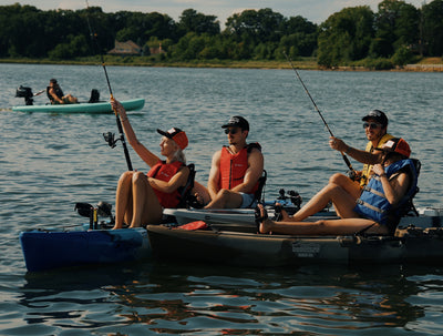 group fishing on Brooklyn Kayak Company fishing kayaks