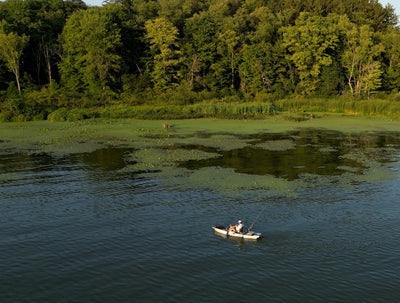 angler on pedal fishing kayak - Brooklyn Kayak Company