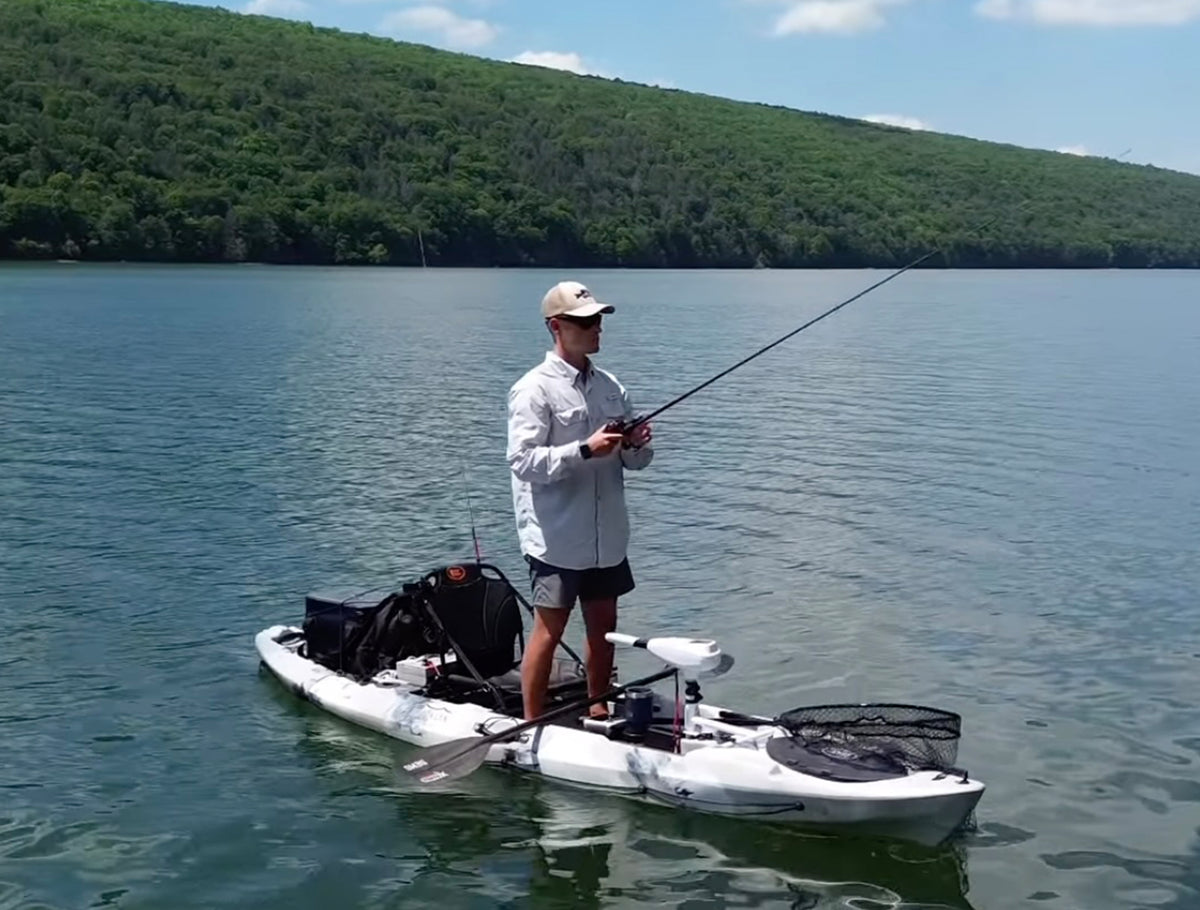 BKC PK12 Angler Single Fishing Motorized Kayak – Brooklyn Kayak Company