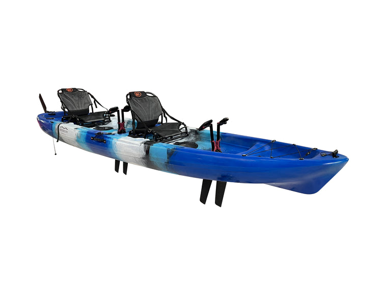 Brooklyn Tandem Pedal Kayak 13.5, blue camo - Brooklyn Kayak Company