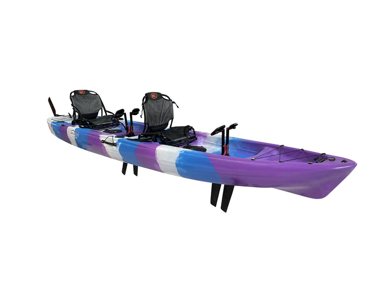 Brooklyn Tandem Pedal Kayak 13.5, purple camo - Brooklyn Kayak Company