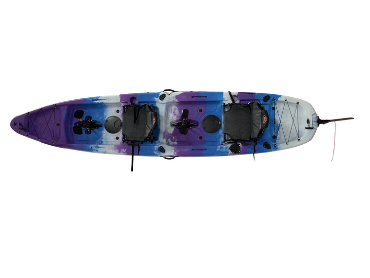 Brooklyn Tandem Pedal Kayak 13.5, purple camo - Brooklyn Kayak Company