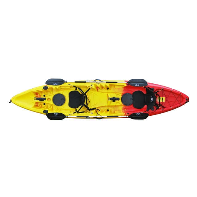 Red/Yellow | Brooklyn 12.5 Tandem Kayak - Brooklyn Kayak Company