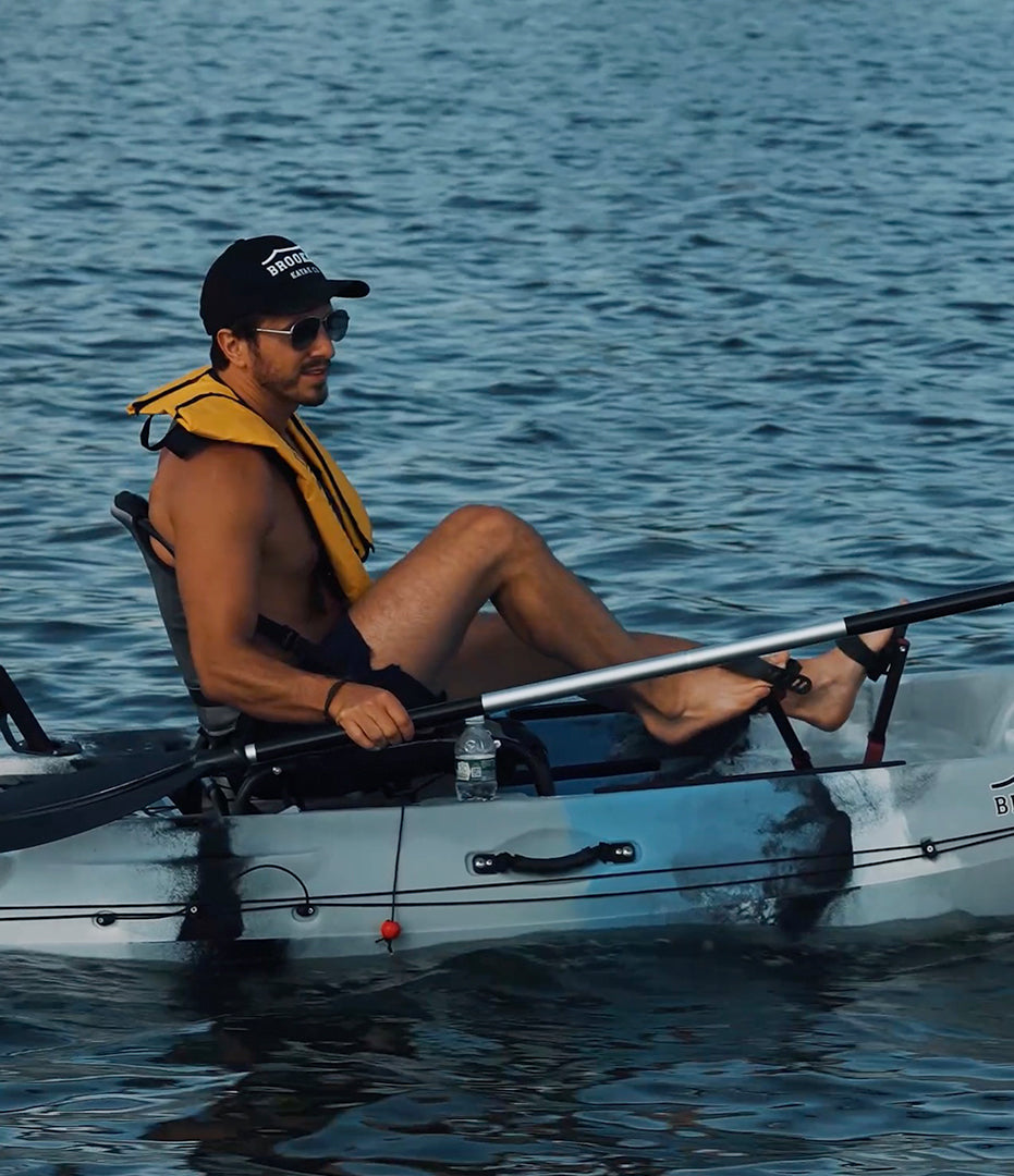 single flipper pedal kayak closeup - Brooklyn Kayak Company