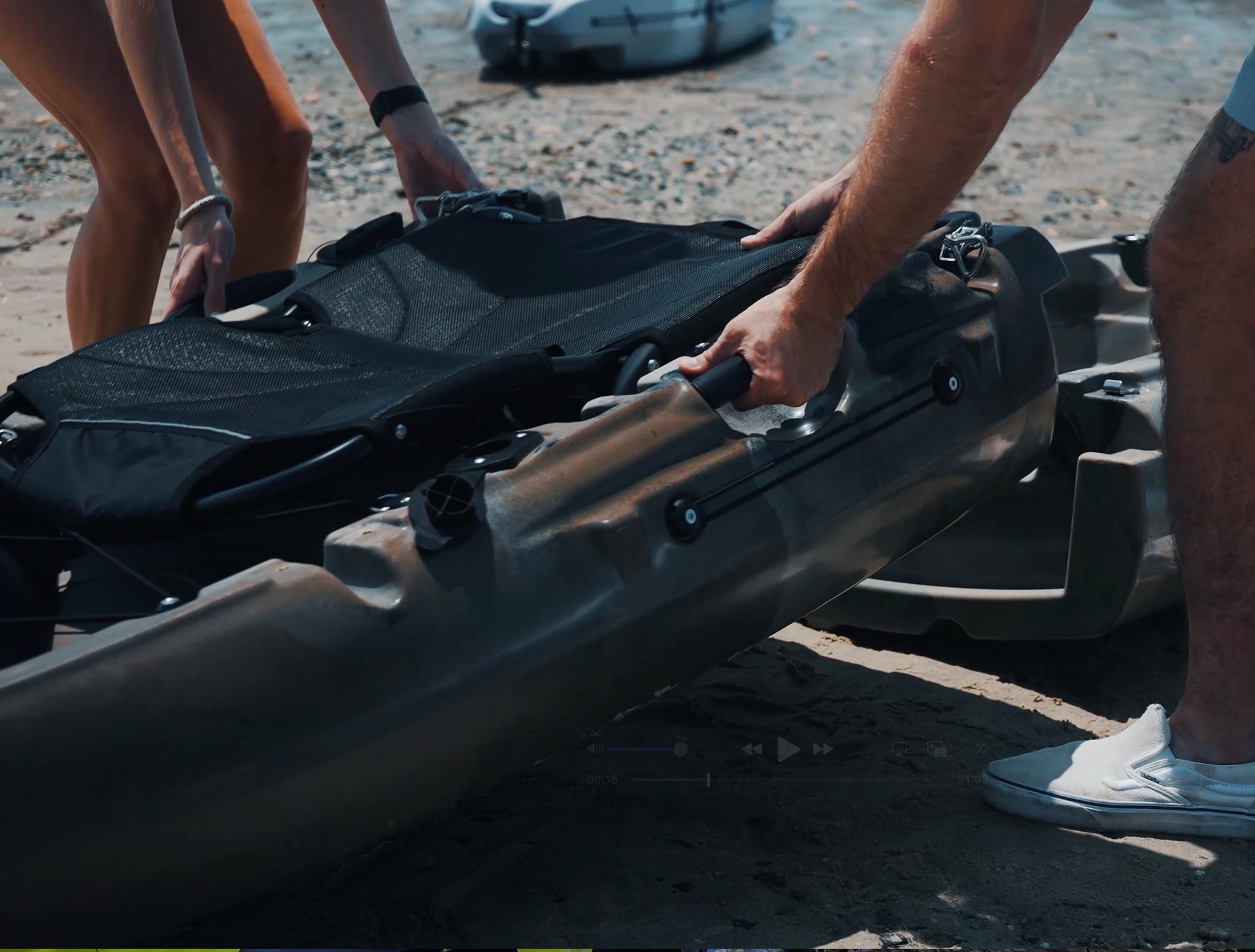 MPK9 Single 2-piece Modular Pedal Kayak assembly - Brooklyn Kayak Company