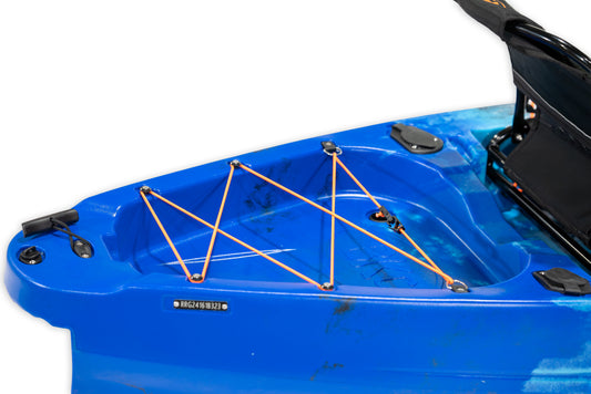 Orange Rear Tie Down Bungee For Kayaks - Brooklyn Kayak Company