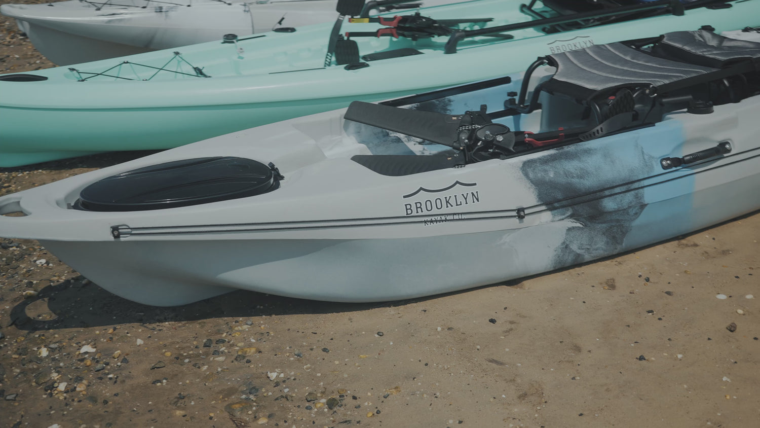 Load video: video of people on kayaks at sunset - Brooklyn Kayak Company