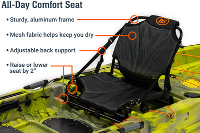11.5 pro single kayak, seat - Brooklyn Kayak Company