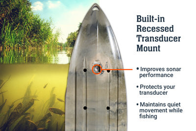 9.5 pro single kayak, transducer - Brooklyn Kayak Company