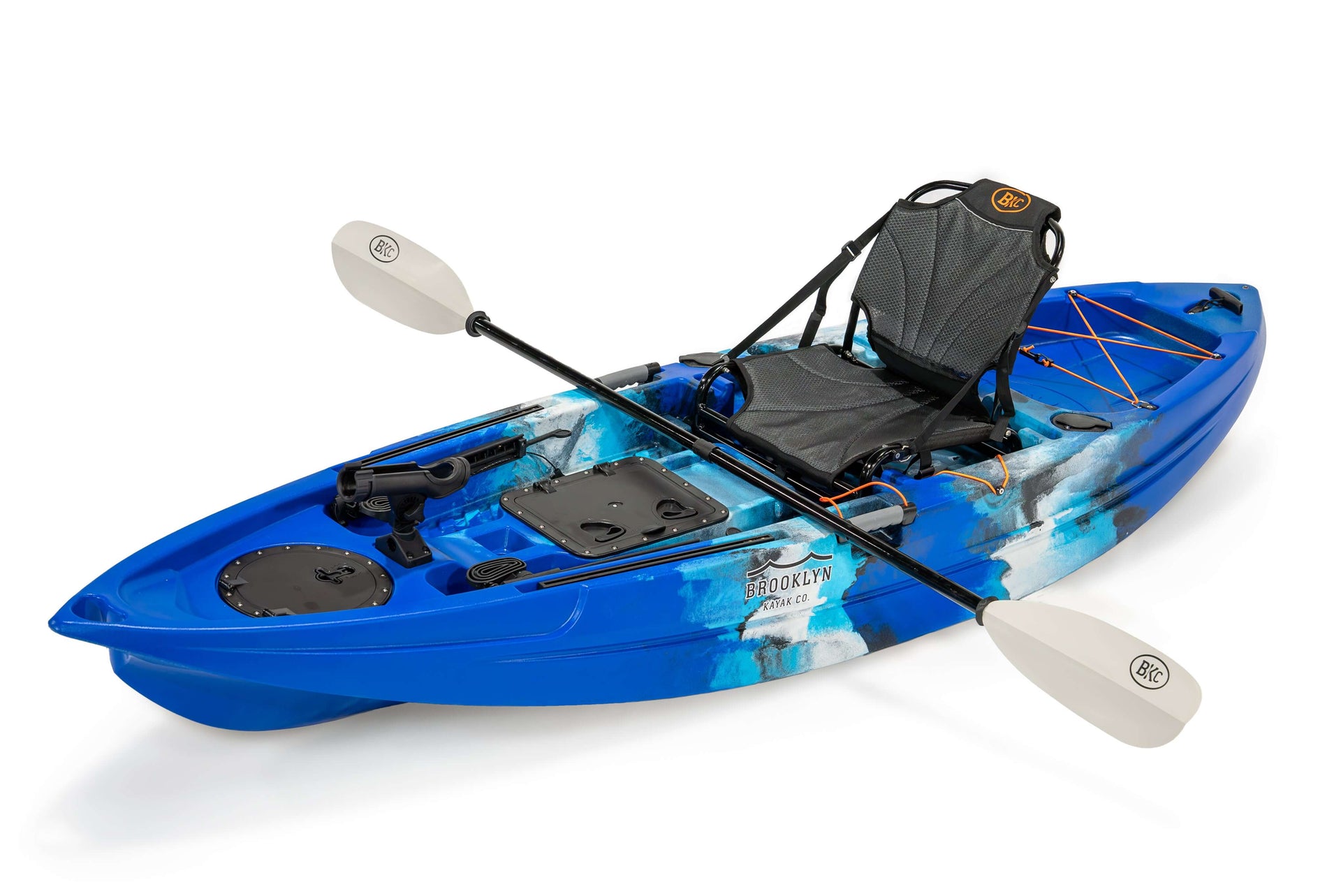 Brooklyn 9.5 Pro Single Kayak (FK285), blue camo - Brooklyn Kayak Company