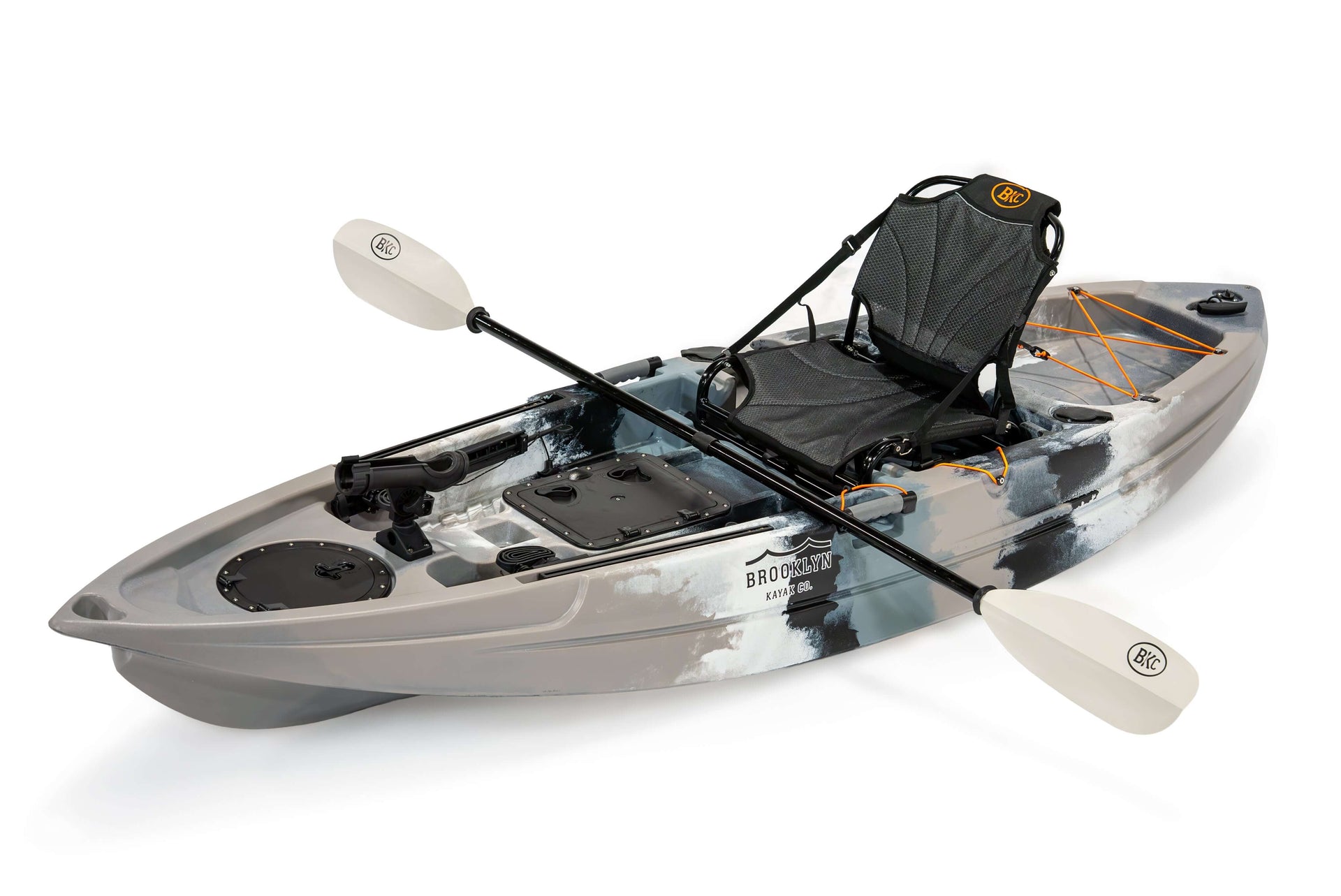 Brooklyn 9.5 Pro Single Kayak (FK285), gray camo - Brooklyn Kayak Company