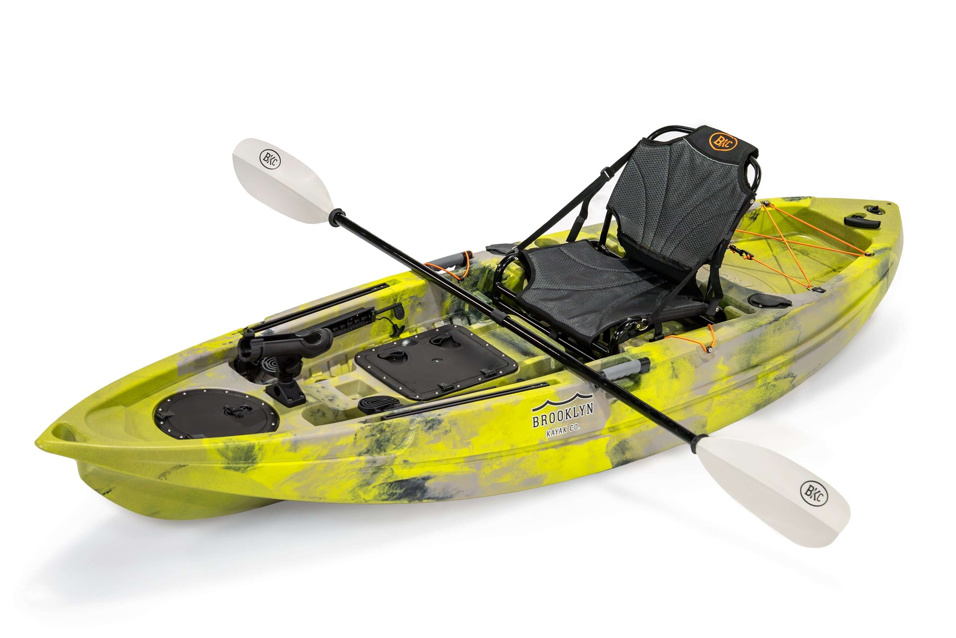 Brooklyn 9.5 Pro Single Kayak (FK285), lime camo - Brooklyn Kayak Company