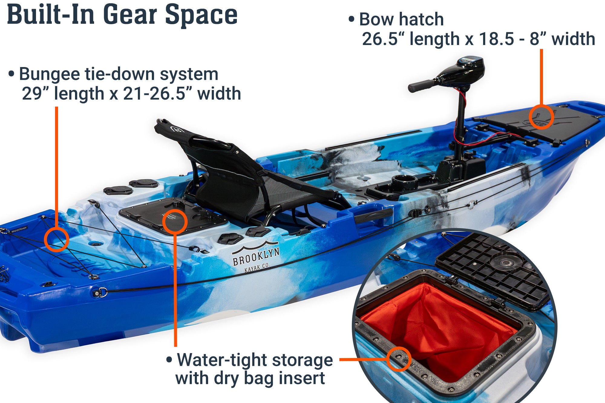 Brooklyn 10.5 Pro Motorized Single Kayak (PK11)