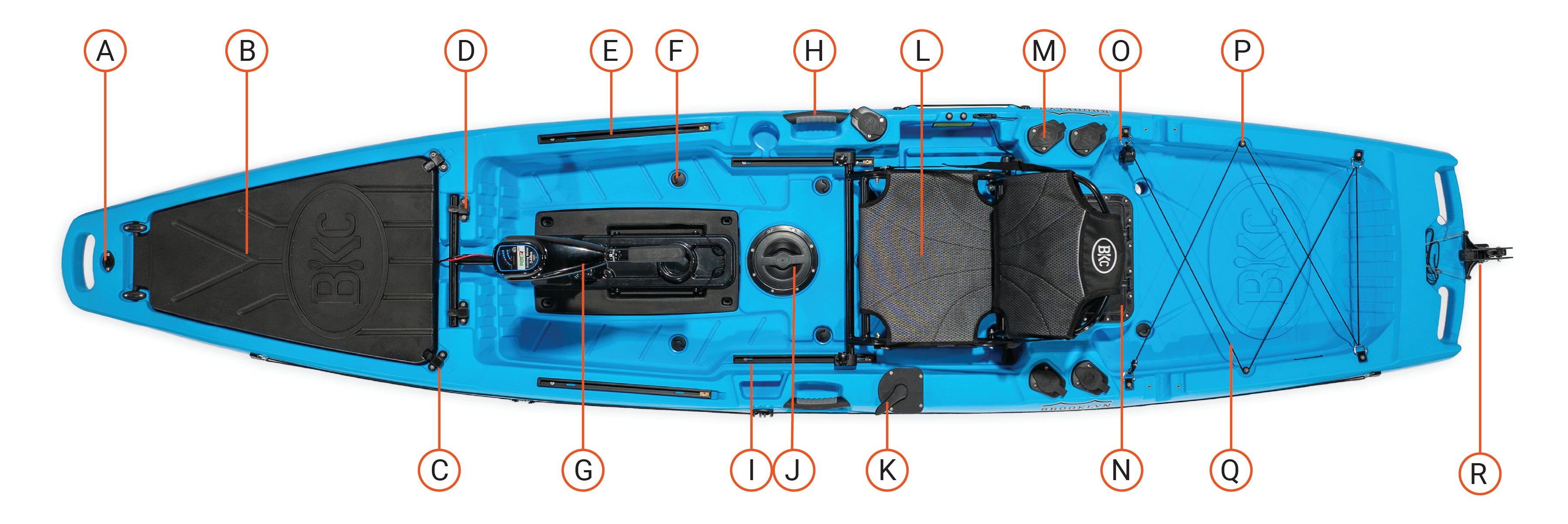 pro single motorized kayak features - Brooklyn Kayak Company
