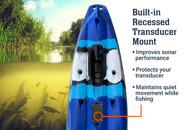 10.5 Pro Single Pedal Kayak, transducer - Brooklyn Kayak Company