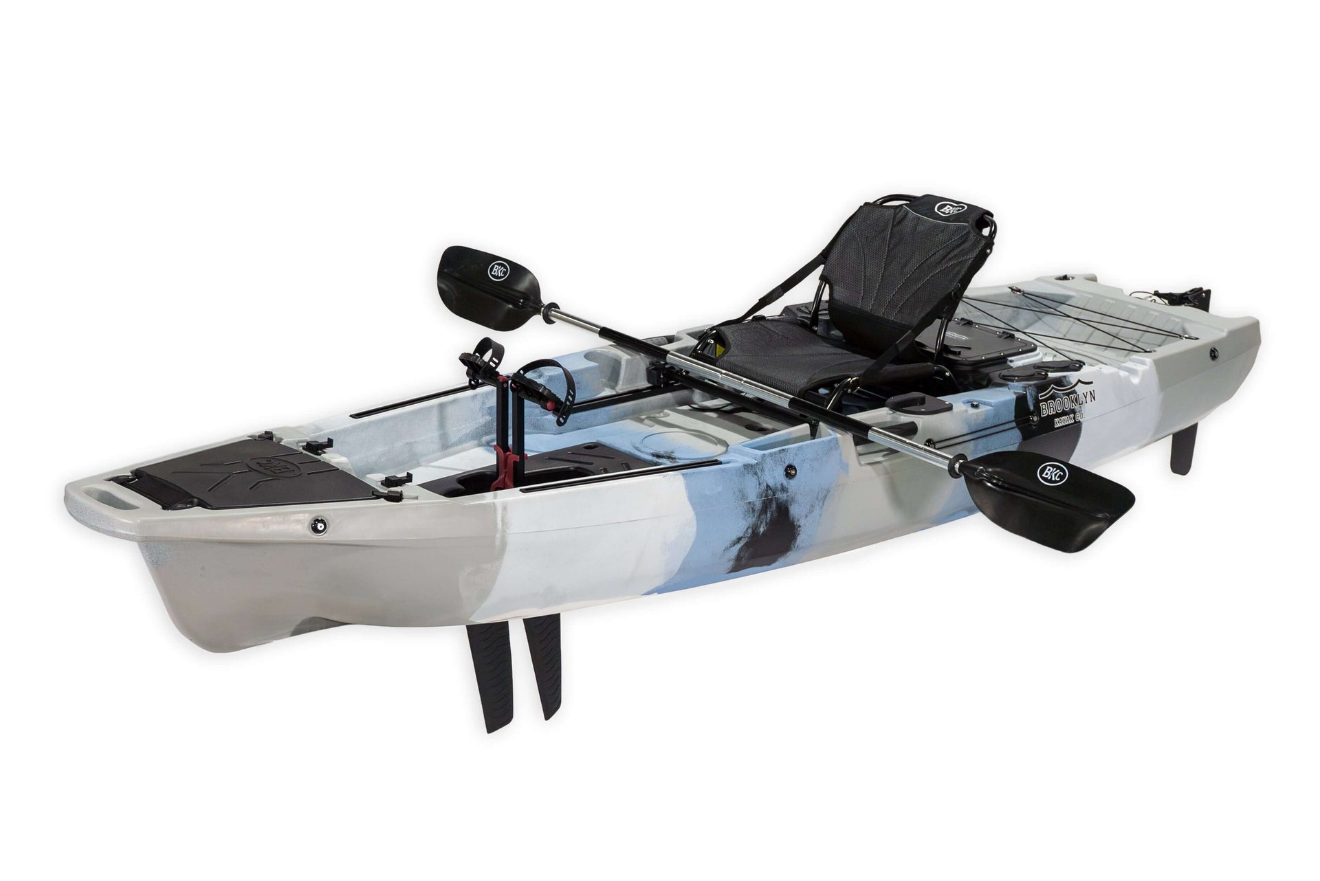 Brooklyn 10.5 Pro Single Pedal Kayak (PK11), gray camo - Brooklyn Kayak Company