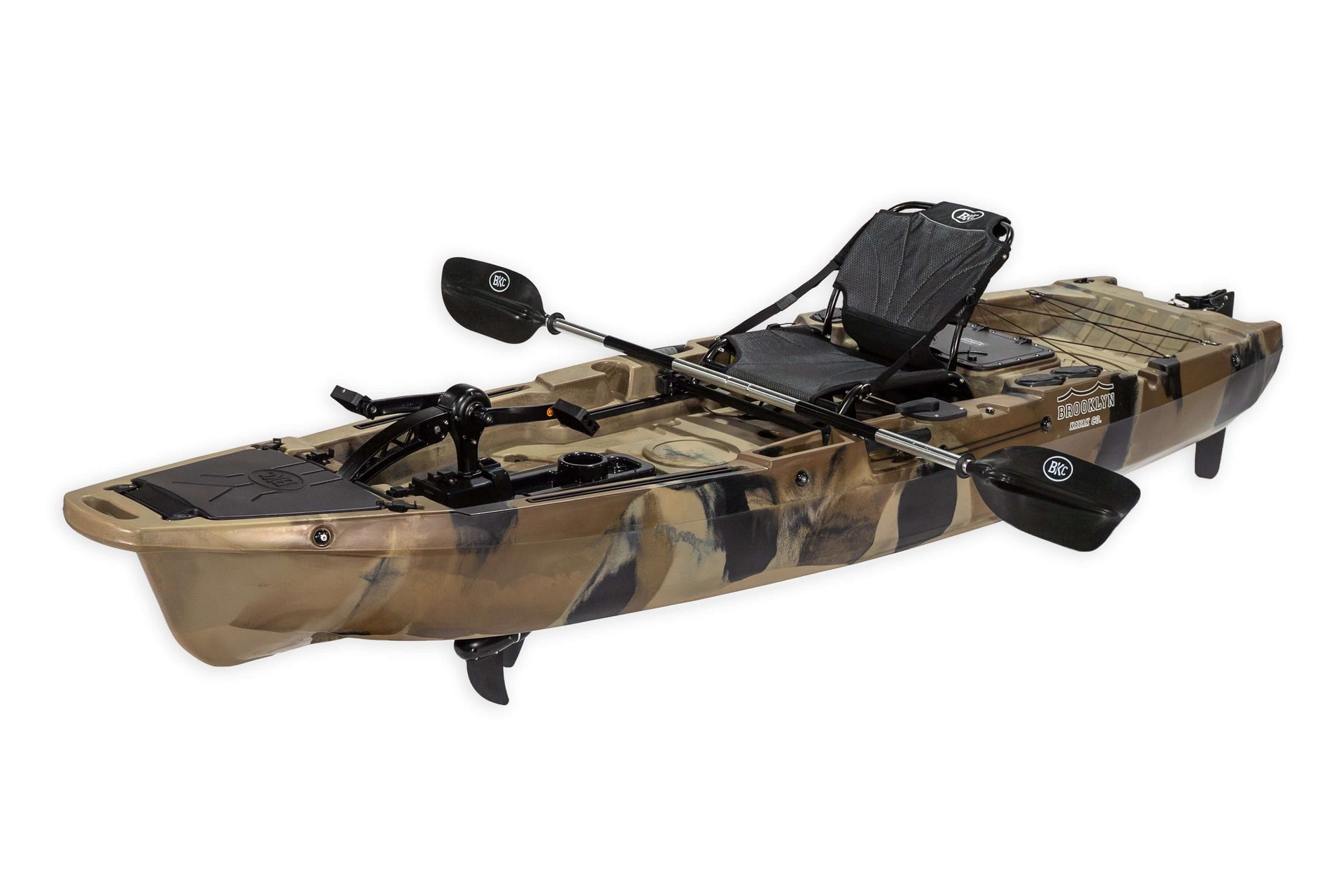 Brooklyn 10.5 Pro Single Pedal Kayak (PK11), Green Camo - Brooklyn Kayak Company