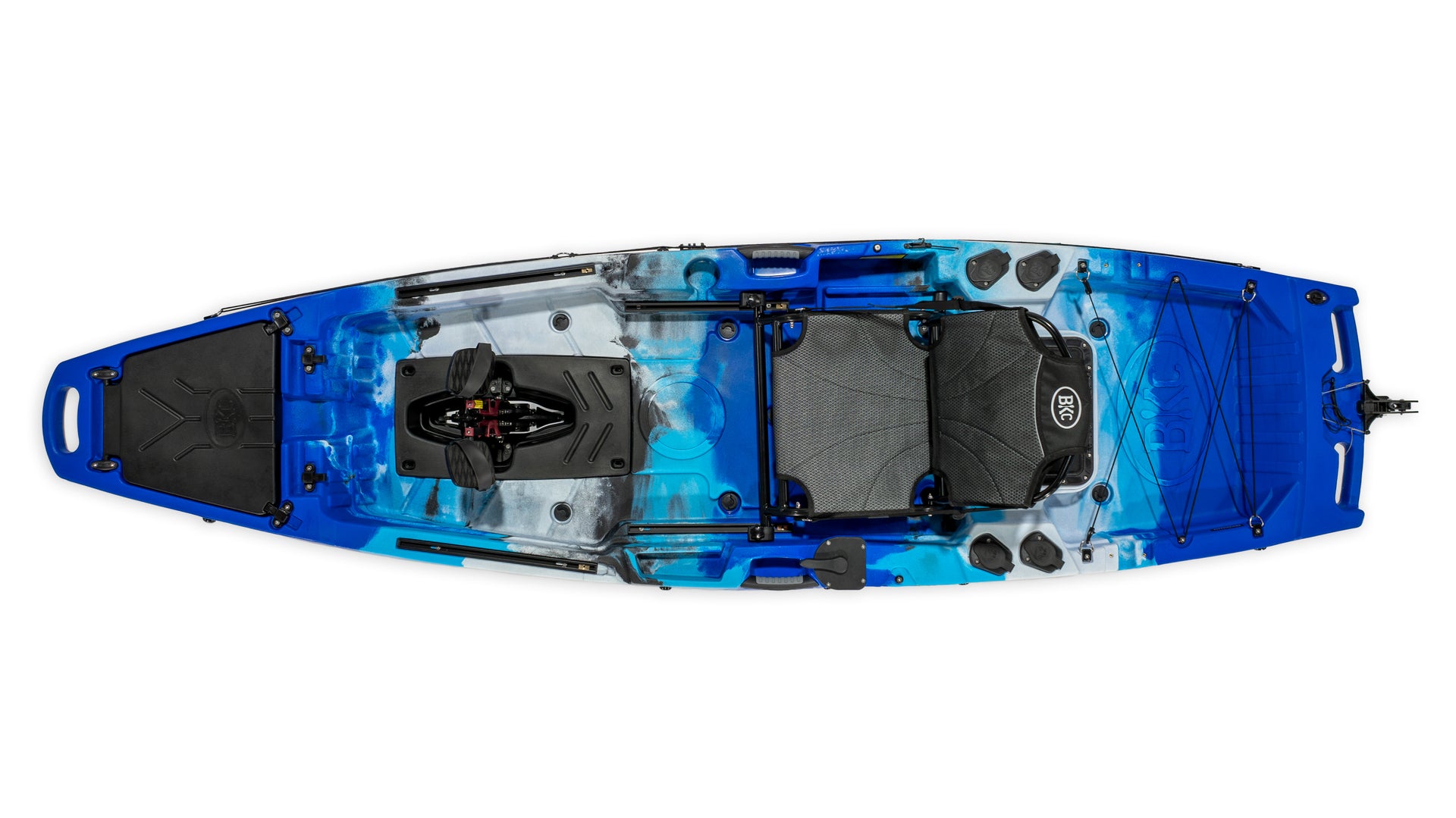 Brooklyn 10.5 Pro Single Pedal Kayak. blue camo - Brooklyn Kayak Company