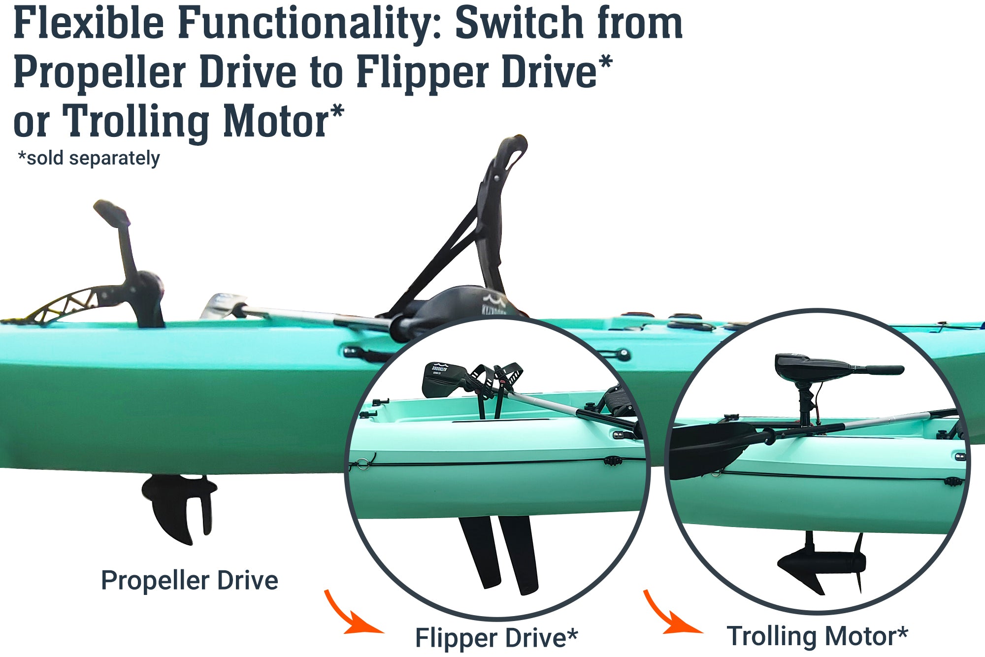 Brooklyn 12.0 Pro Single (Propeller) Pedal Kayak (PK12)