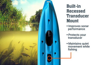 12.5 Pro Single Pedal Kayak, transducer - Brooklyn Kayak Company