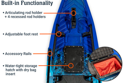 13.0 pro tandem kayak, functionality - Brooklyn Kayak Company