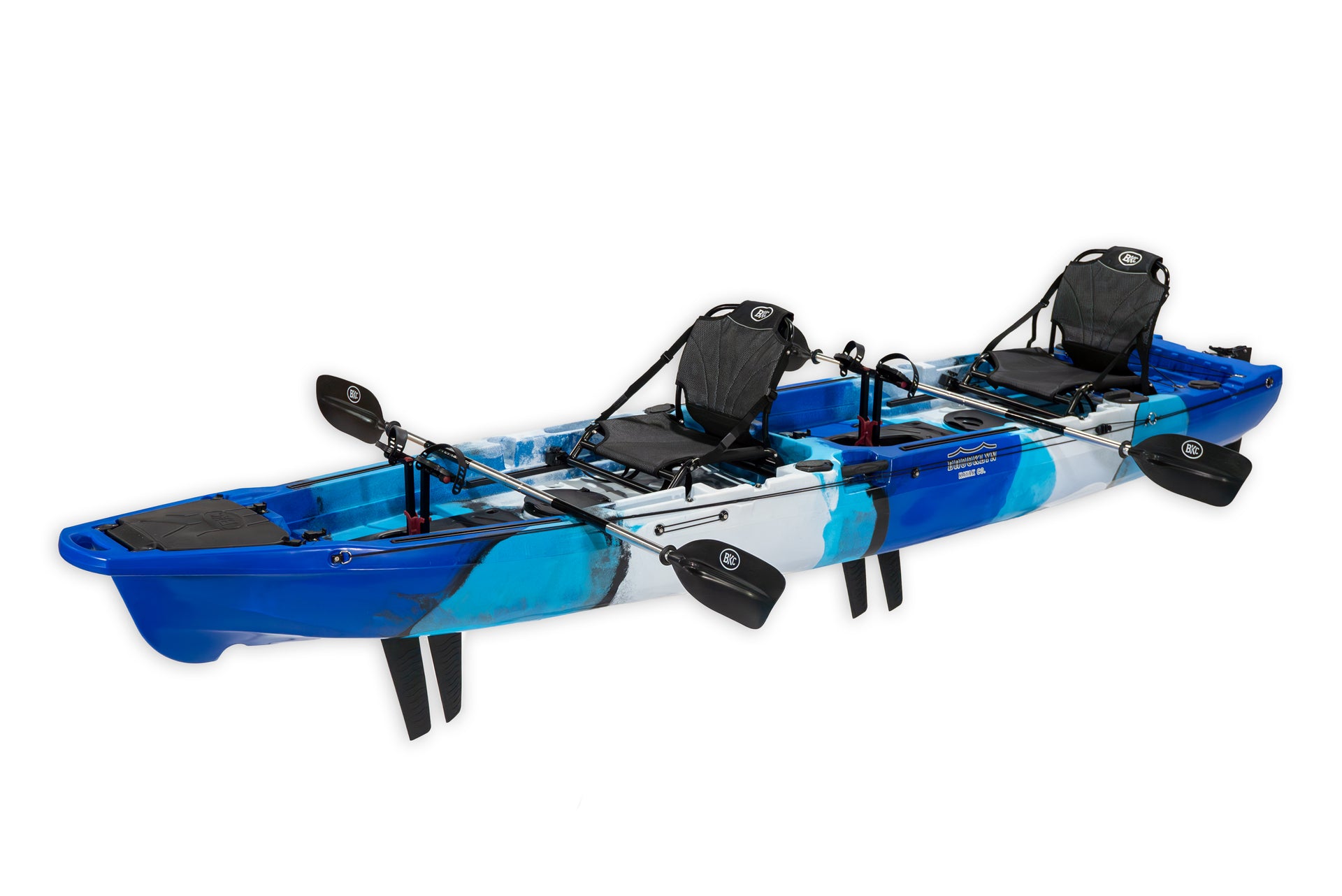 Brooklyn 14.0 Pro Tandem Pedal Kayak, blue camo - Brooklyn Kayak Company