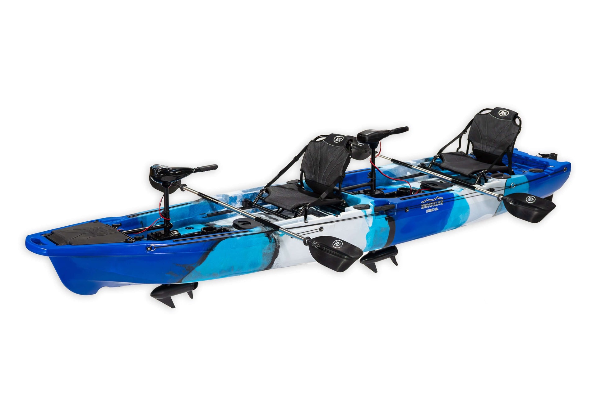 Brooklyn 14.0 Pro Motorized Tandem Kayak (PK14), blue camo - Brooklyn Kayak Company