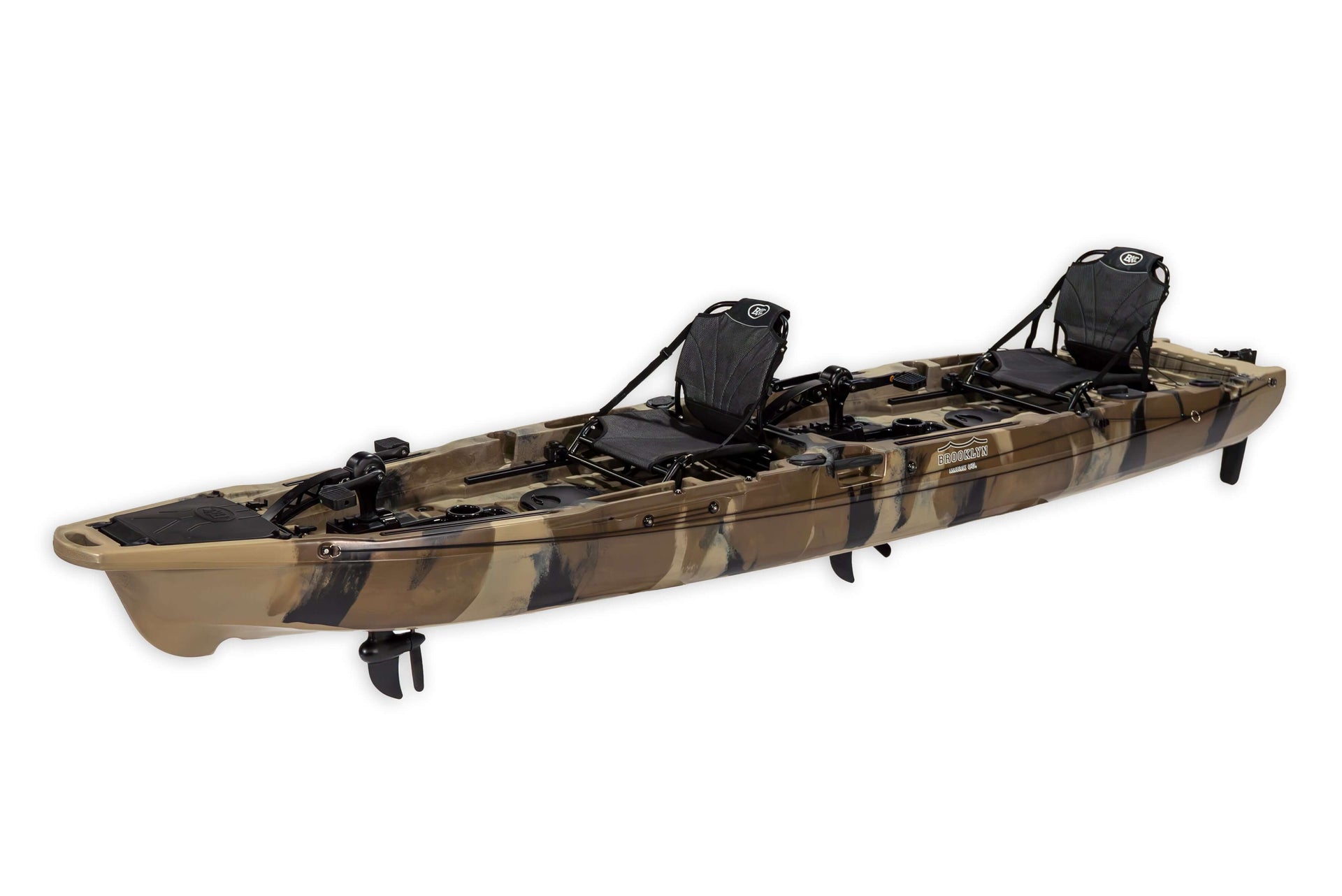 Brooklyn 14.0 Pro Tandem Pedal Kayak (PK14), green camo - Brooklyn Kayak Company