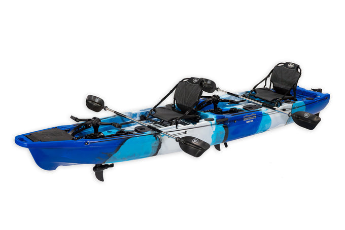 Brooklyn 14.0 Pro Tandem Pedal Kayak (PK14), blue camo - Brooklyn Kayak Company