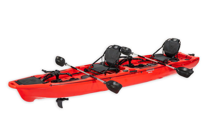 Brooklyn 14.0 Pro Tandem Pedal Kayak (PK14), red - Brooklyn Kayak Company