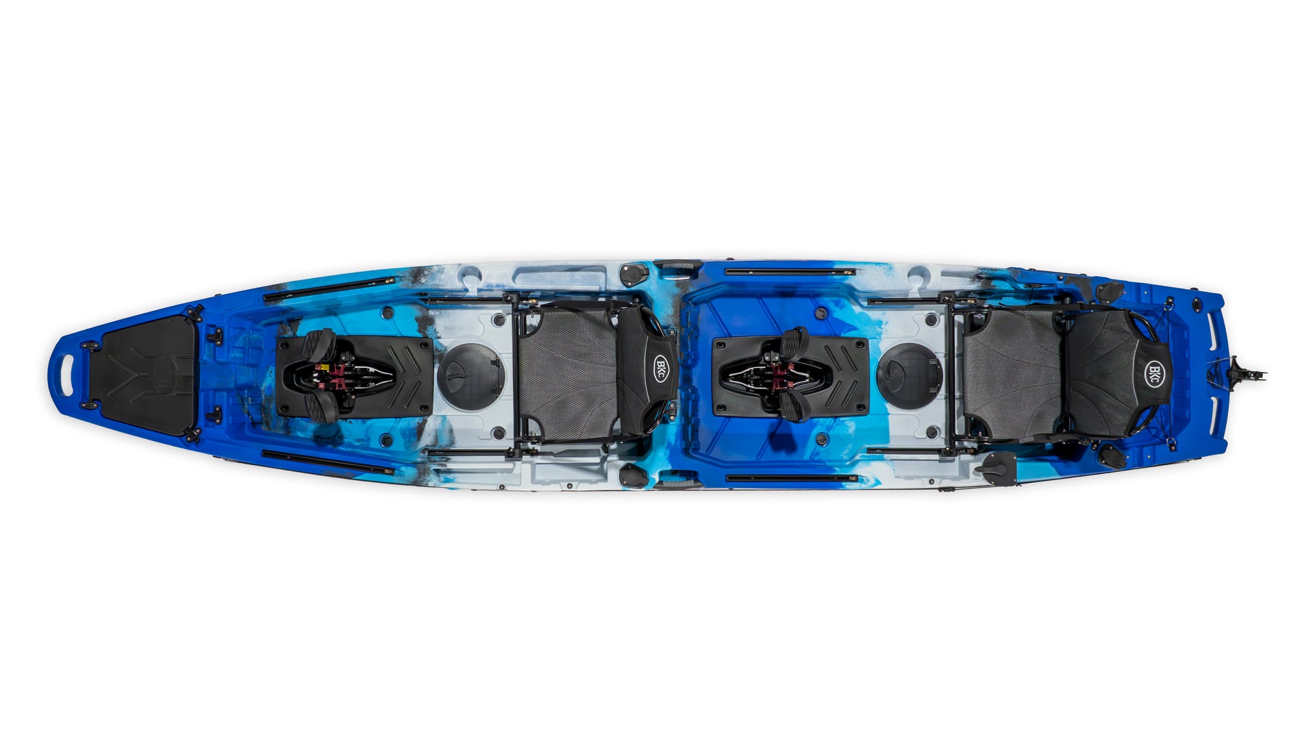 Brooklyn 14.0 Pro Tandem Pedal Kayak, blue camo - Brooklyn Kayak Company