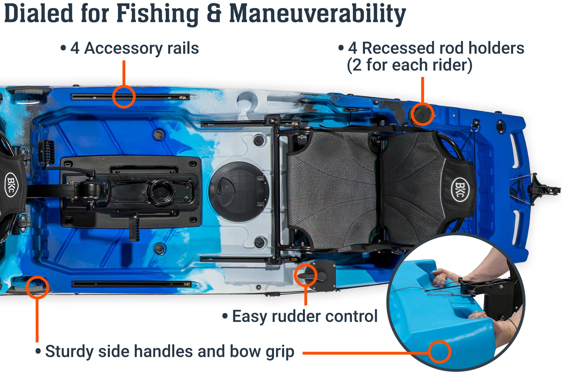 Brooklyn 14.0 Pro Tandem (Propeller) Pedal Kayak (PK14)