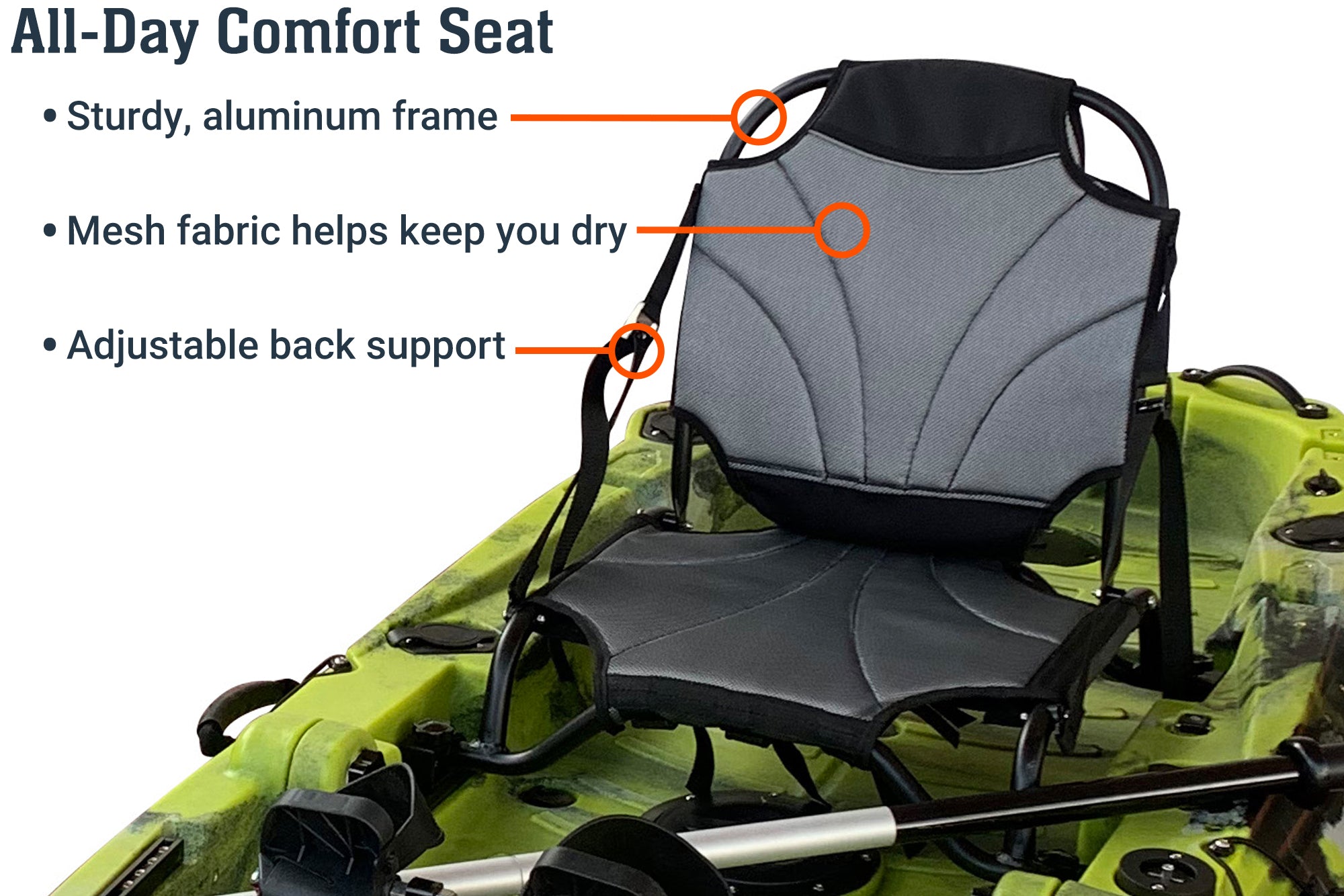 BKC FPK Single Foldable Kayak, 8-foot, w/ Pedal Drive